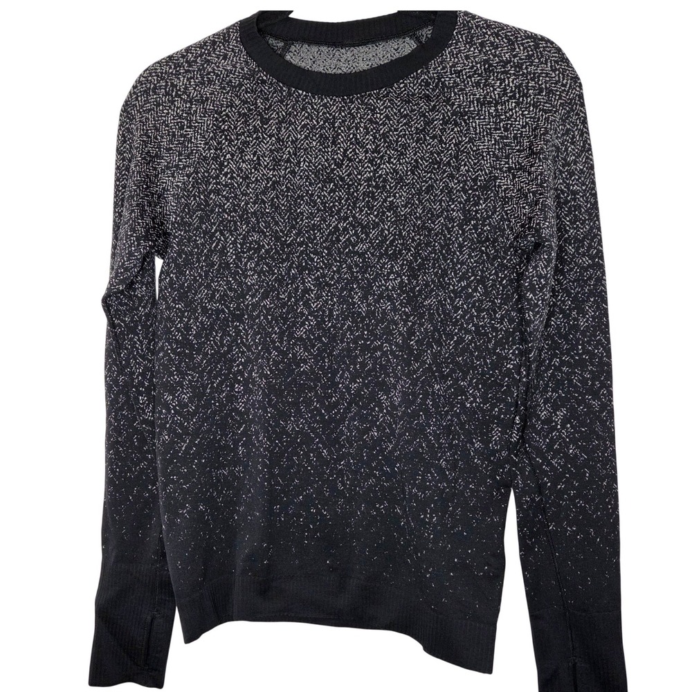 Lululemon Long Sleeve Athletic Top "Rest Less" Herringbone top EUCβ